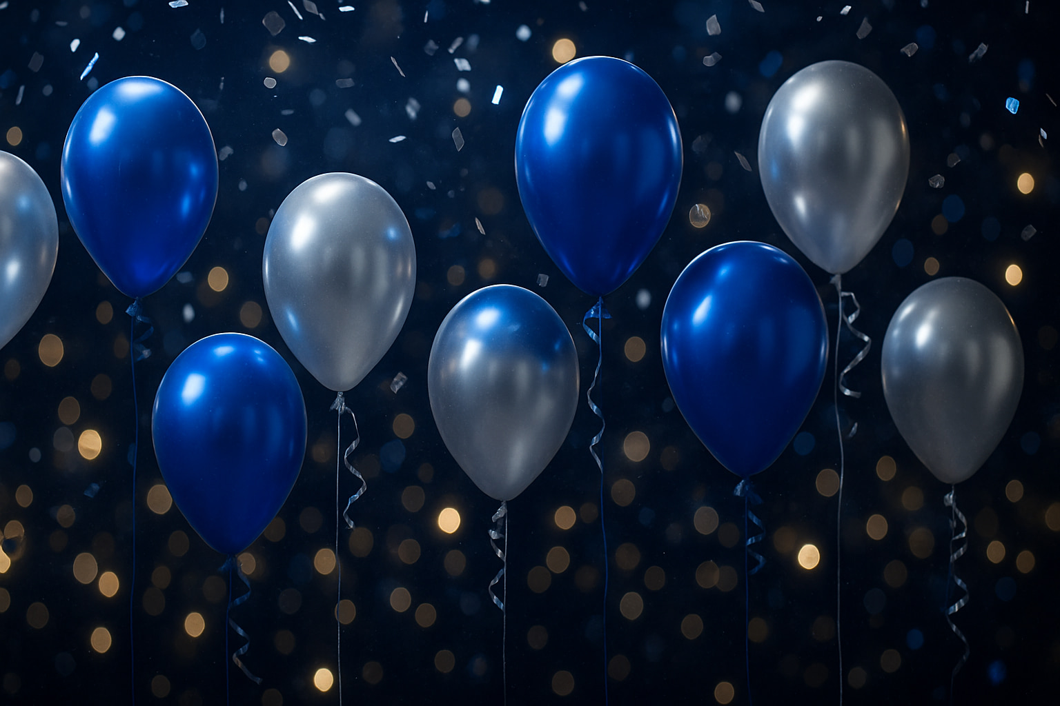 Confetti over a celebration